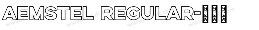 aemstel regular字体转换